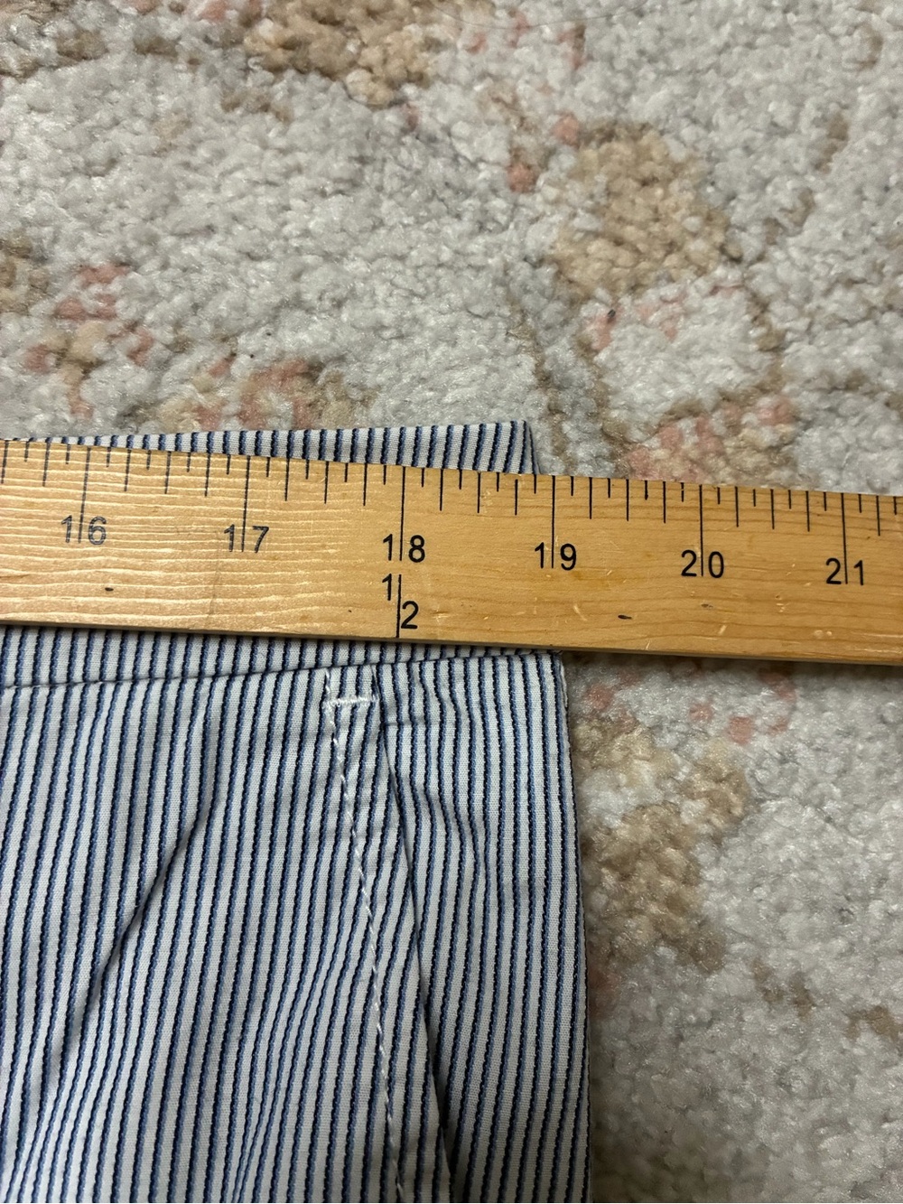 Tommy Hilfiger Light Blue Striped Chinos With AnKle Cuff Size 14 - Picture 6 of 8